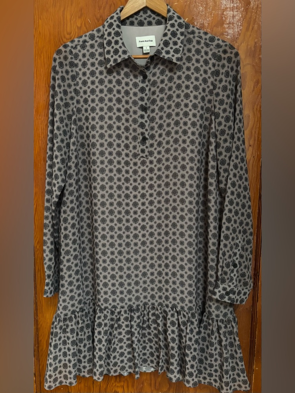 Frand and Oak chiffon dress.